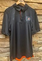 Philadelphia Flyers Mens Black AP Locker Room Polo Short Sleeve