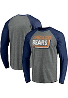 Chicago Bears Grey Retro Long Sleeve Fashion T Shirt