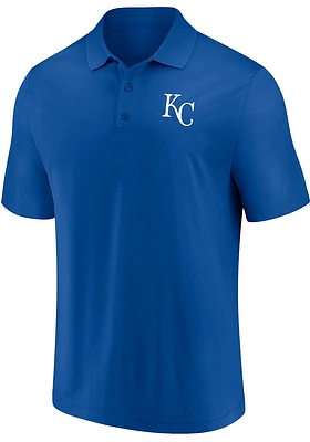 Kansas City Royals Mens Blue Team Poly Polo Short Sleeve