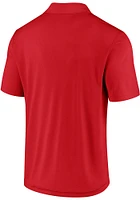 St Louis Cardinals Mens Red Team Poly Polo Short Sleeve