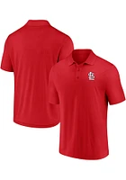 St Louis Cardinals Mens Red Team Poly Polo Short Sleeve