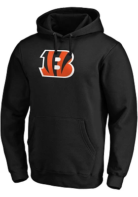 Cincinnati Bengals Mens Black TEAM LOGO Long Sleeve Crew Sweatshirt