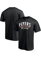 Philadelphia Flyers Black Established Crewneck Short Sleeve T Shirt