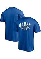 St Louis Blues Blue Established Crewneck Short Sleeve T Shirt