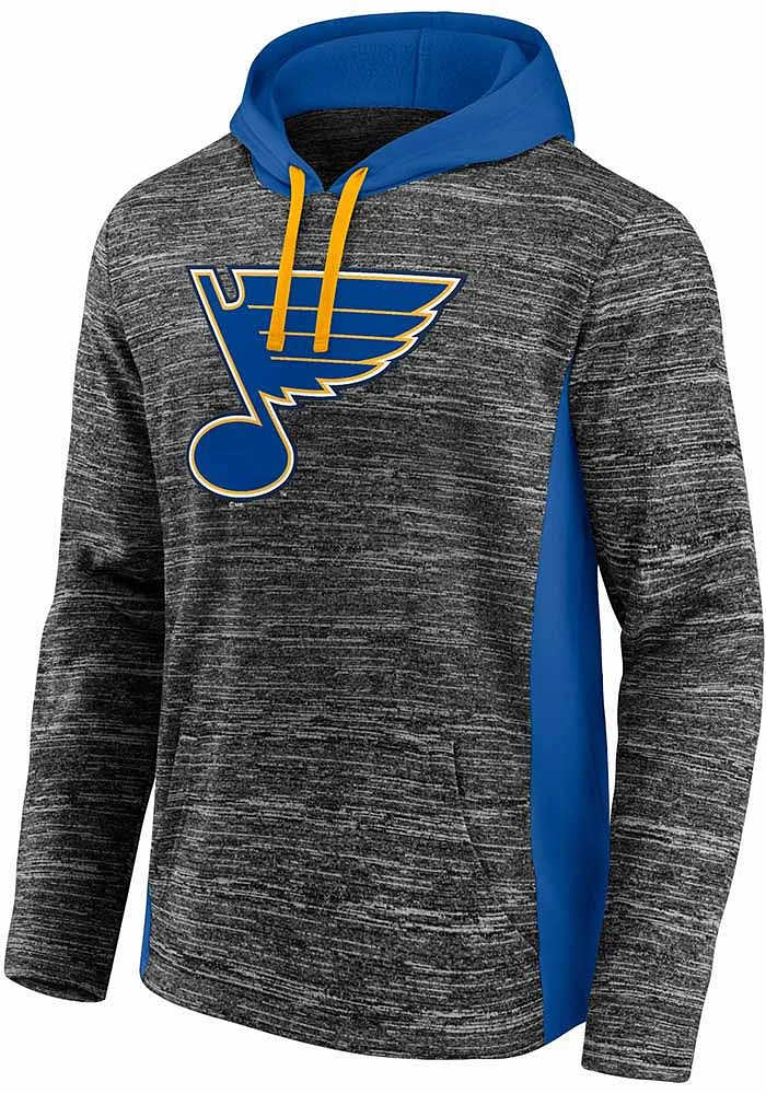 St Louis Blues Mens Charcoal Chiller Fleece Hood