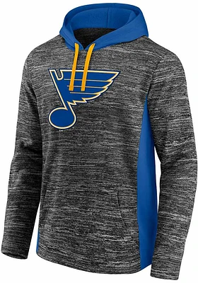 St Louis Blues Mens Charcoal Chiller Fleece Hood