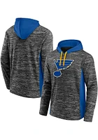 St Louis Blues Mens Charcoal Chiller Fleece Hood