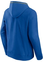 St Louis Blues Mens Blue Blocked Cotton FZ Long Sleeve Full Zip Jacket