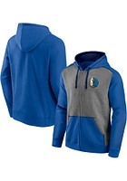 Dallas Mavericks Mens Blue BLOCKED Long Sleeve Zip