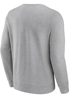 Chicago Blackhawks Mens Grey Block Party Crew Long Sleeve Sweatshirt