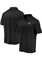 Dallas Stars Mens Black Core Striated Short Sleeve Polo