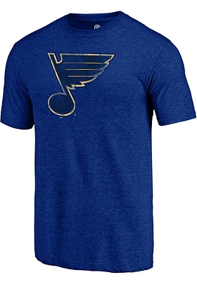St Louis Blues Blue Core Triblend Short Sleeve Fashion T Shirt