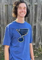 St Louis Blues Blue Core Triblend Short Sleeve Fashion T Shirt