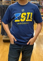 St Louis Blues Blue Locker Room Alt Speed Short Sleeve T Shirt