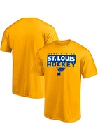 St Louis Blues Gold Gain Ground Short Sleeve T Shirt