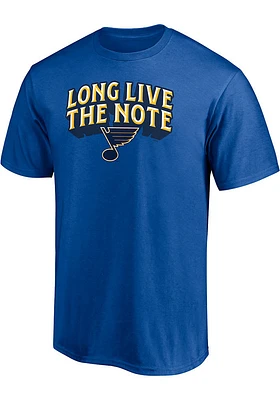 St Louis Blues Blue Push Ahead Short Sleeve T Shirt