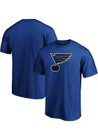 St Louis Blues Blue Core Primary Logo Short Sleeve T Shirt