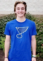 St Louis Blues Blue Core Primary Logo Short Sleeve T Shirt