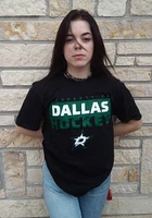 Dallas Stars Black Gain Ground Short Sleeve T Shirt