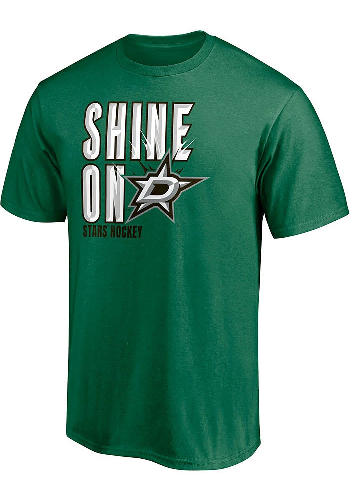 Dallas Stars Kelly Green Push Ahead Short Sleeve T Shirt