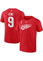 Gordie Howe Detroit Red Wings Authentic Stack Short Sleeve Player T Shirt