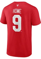 Gordie Howe Detroit Red Wings Authentic Stack Short Sleeve Player T Shirt
