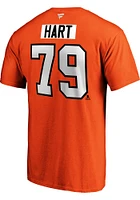 Carter Hart Philadelphia Flyers Orange Authentic Stack Short Sleeve Player T Shirt