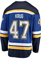 Torey Krug St Louis Blues Mens Blue Breakaway Hockey Jersey