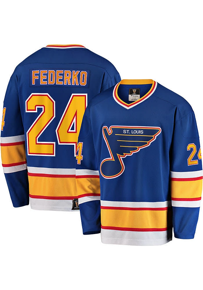Bernie Federko St Louis Blues Mens Blue Breakaway Hockey Jersey