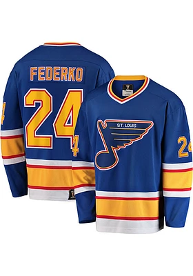 Bernie Federko St Louis Blues Mens Blue Breakaway Hockey Jersey