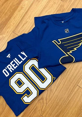 St Louis Blues Blue Authentic Stack Short Sleeve Player T Shirt