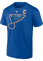 Wayne Gretzky St Louis Blues Blue Authentic Stack Short Sleeve Player T Shirt