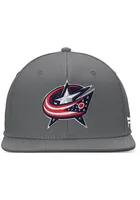 Columbus Blue Jackets Mens Charcoal Core Fitted Hat