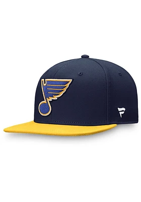 St Louis Blues Mens Navy Blue 2T Core Fitted Hat
