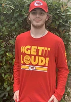 Kansas City Chiefs Red Facemask Long Sleeve T Shirt