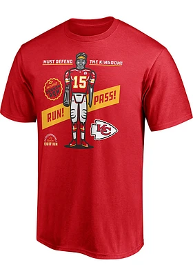Patrick Mahomes Kansas City Chiefs Red Player Short Sleeve T Shirt