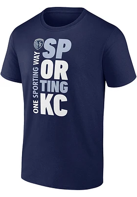 Sporting Kansas City Navy Blue Statement Short Sleeve T Shirt