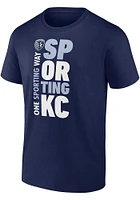 Sporting Kansas City Navy Blue Statement Short Sleeve T Shirt