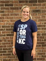 Sporting Kansas City Navy Blue Statement Short Sleeve T Shirt
