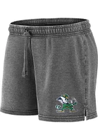 Notre Dame Fighting Irish Womens Grey True Classic Washed Shorts