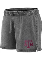 Texas A&M Aggies Womens Grey True Classic Washed Shorts