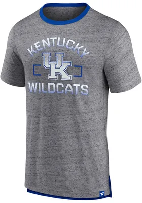 Kentucky Wildcats Charcoal Iconic Speckled Ringer Short Sleeve Fashion T Shirt