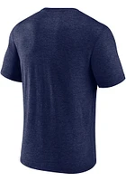Notre Dame Fighting Irish Navy Blue Primary Triblend Short Sleeve Fashion T Shirt