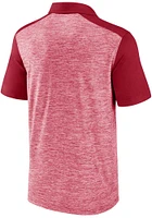 Oklahoma Sooners Mens Crimson Iconic Brushed Poly Short Sleeve Polo