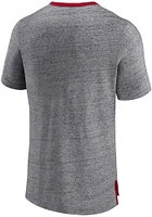 Oklahoma Sooners Charcoal Iconic Speckled Ringer Short Sleeve Fashion T Shirt