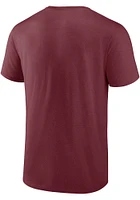 Texas A&M Aggies Maroon Iconic Last Leg Short Sleeve T Shirt