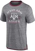 Texas A&M Aggies Charcoal Iconic Speckled Ringer Short Sleeve Fashion T Shirt