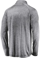 Texas A&M Aggies Mens Grey Striated Long Sleeve Qtr Zip Pullover