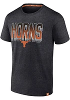 Texas Longhorns Charcoal Iconic Biblend Short Sleeve Fashion T Shirt