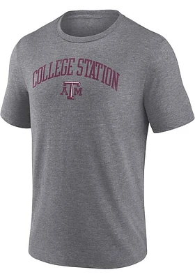 Texas A&M Aggies Grey Arch Short Sleeve Fashion T Shirt
